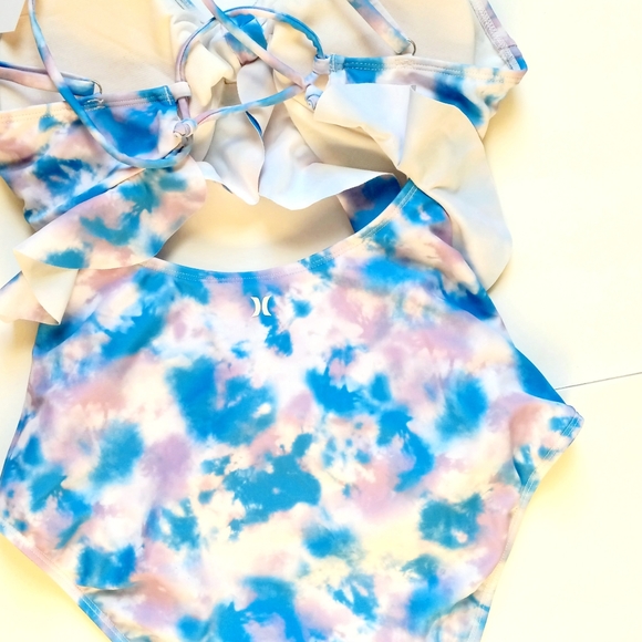 Hurley Purple/Blue Tie Dye One Piece Swim Suit / SIZE M - NWT - Picture 4 of 9